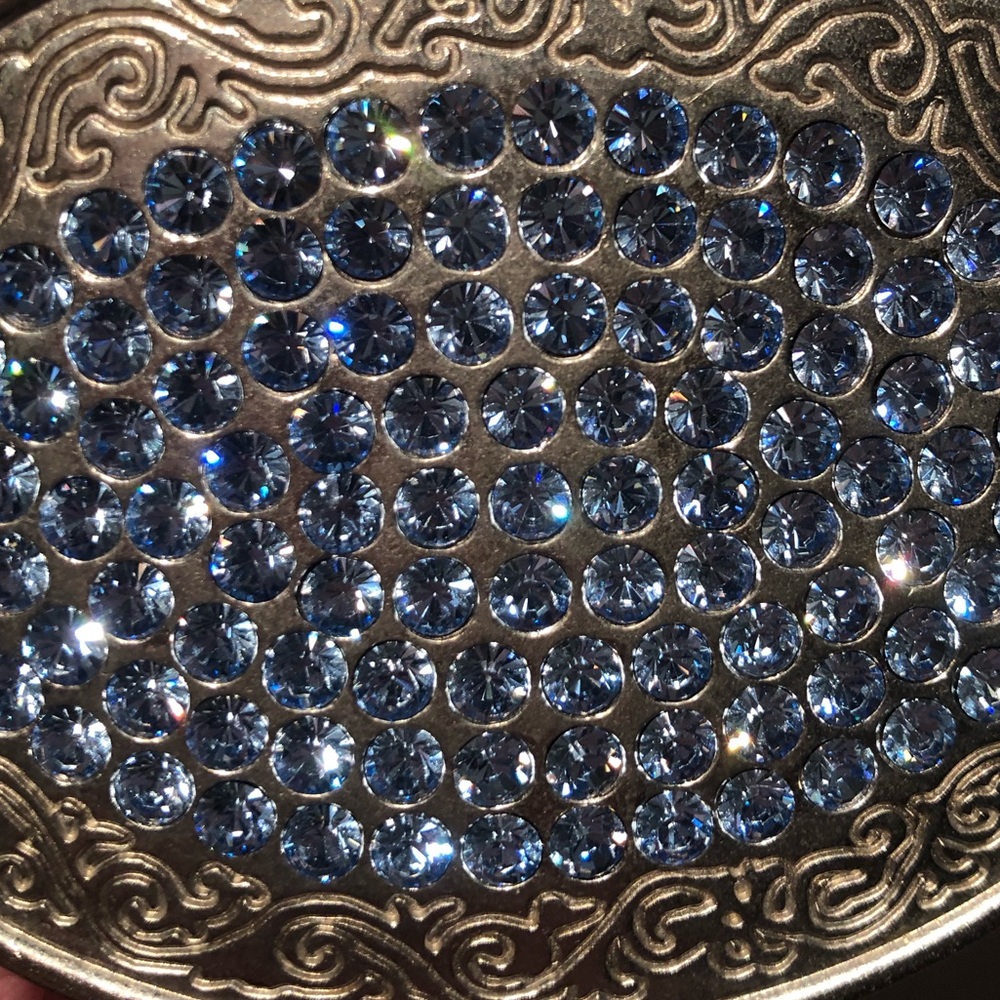 Abercrombie & Fitch Swarovski Crystal Leather Belt